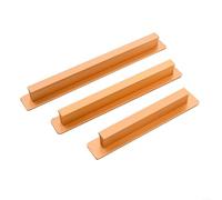 Solaughguy Punch-Free Aluminum Alloy Door Handle for Interior & Exterior Doors - No-Drill Installation on Wood, Tile or Glass - Scratch-Resistant Black or Gold(L gold)