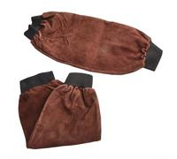Solaughguy Quality Cowhide Welding Sleeves for Heat Resistance and Arm Protection - Industrial-Grade Protective Gear for Electric Welding, Metallurgy & Machinery