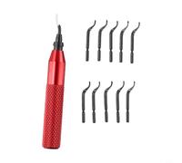 Solaughguy RB3000 Deburring Tool for Metal with 10PCS BK3010 For HSS, Storage Handle Design, Red - Compatible with MIG For TIG Welding Accessories for Steel,