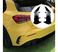 Solaughguy Rear Bumper Lip Spoiler Splitter for A-Class W177 A200 A220 A35 2018-2022 Hatchback - ABS Plastic Black Rear Diffuser with Tape Installation(Black)