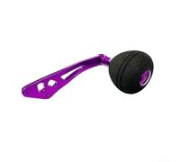 Solaughguy Replacement Power Handle Knob for Baitcasting Fishing Reel, For EVA Grip with Metal Core, 103mm Length Including Ball, Compatible with 8x5 7x4 Models(purple)