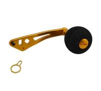 Solaughguy Replacement Power Handle Knob for Baitcasting Fishing Reel, For EVA Grip with Metal Core, 103mm Length Including Ball, Compatible with 8x5 7x4 Models(gold)