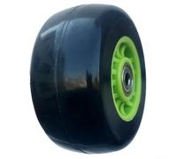 Solaughguy Replacement Scooter Wheels 100x48mm PU Silent Folding Push Wheels with Dual Bearings for Baby Walkers Strollers and Carts Heavy Duty Load up to 300kg Black Red(E)