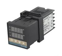 Solaughguy REX-C100 M*DN Intelligent Temperature Controller with Relay Output, PID & Fuzzy Control, 0-400°C Range, K-Type Input, 45×45 mm Panel Mount for Industrial