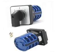 Solaughguy Rotary Cam Switch LW26 Series, 3-Position On-Off-On Changeover Selector Control for Industrial Electrical Panels, 20A/32A AC380V DC220V, 3-Pole, 6-Screw(32A)