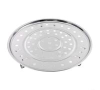 Solaughguy Round Stainless Steel Steamer Tray, Stainless Steel Steamer Rack Tray Round Cooking Stand, for Roasting And Food Preparation(26CM)