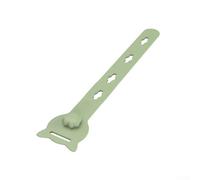 Solaughguy Silicone Cable Ties for Reusable Cable Organizers - 10 Pack Multifunctional Adjustable Data Charging Cable Management with Elastic Buckle Design,(green)