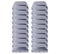 Solaughguy Silver Fence Post 101x101mm for 4x4 Inch Wood Posts - Weatherproof Steel Post Covers to Prevent Rot and Cracking, Easy Install Garden Decking(20pcs)