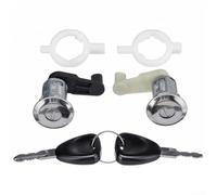 Solaughguy Silver Metal Door Lock Cylinder With Keys Compatible with For Renault For Megane 1996-2003 For Clio 1998-2005 Master Thalia OEM 7701468981 7701468982