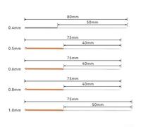 Solaughguy Stainless Steel 3D Printer Nozzle Cleaning Needles Set (0.15-1.0 mm) for Precision Unclogging, Threaded Handle Design, Corrosion-Resistant, Industrial-Grade(C)