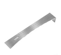 Solaughguy Stainless Steel Crowbar for Demolition Work - Multi-Function Pry Bar with Flat Head, Scraper, Screwdriver & 18cm Scale - Heavy Duty Tool for Lifting,