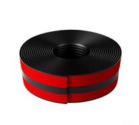 Solaughguy Stair For Edge Trim 10FT Non-Slip Stair Nose Molding Waterproof Self- Vinyl Rubber Tread For Edge Protector for Indoor Outdoor Use, Black(Black 10ft)