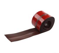 Solaughguy Stair For Edge Trim 10FT Non-Slip Stair Nose Molding Waterproof Self- Vinyl Rubber Tread For Edge Protector for Indoor Outdoor Use, Black(Brown 10ft)