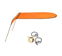 Solaughguy Sun Shade Canopy for and Canoe, Waterproof Single Person Awning Cover with UV Protection, Compact Lightweight Boat Top Shelter for Outdoor(Orange)