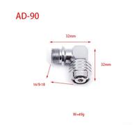 Solaughguy Swivel Adapter for Diving Regulator 90° 110° Rotation, Low & High Pressure Waterproof Connector with Brass Construction, Compatible with Most First(110°)