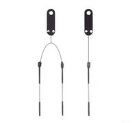 Solaughguy Three Pin Gauge Set for External Thread Measuring Tool, 1st Grade Pin Gauge with 0.118-0.572 mm Diameter, Carbon Steel Go and No-Go Gauge(0.25)