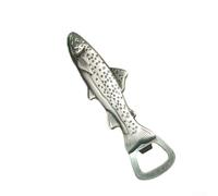 Solaughguy Trout Fish Bottle Opener for Beer and Fridge Magnet - Zinc Alloy Fishing Accessory with Unique Trout Design, Bar Tool for Anglers, 13 x 7 cm (Pack of