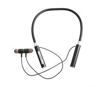 Solaughguy True Wireless In-Ear Headphones with 12-Hour Battery Life, Comfortable Rotating Flip Arms & Adjustable Ear Hooks for Running and Exercise - B18(Black)