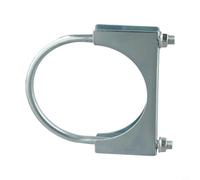 Solaughguy U Bolt Clamp for Exhaust Pipe, Galvanized Iron Pipe Fastener for Motorcycle Exhaust Systems, Fits 40-58mm 70-77mm 96-110mm Round Tubing, U-Shaped Automotive(Round rod 96-110mm)