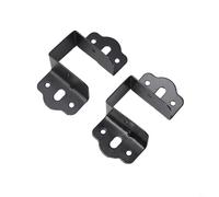 Solaughguy U Shaped Bed Connecting Connector Brackets - Centre Support Fixings for Bed Frame, Stainless Steel, Black, Compatible with Headboard and Footboard,(32mm)