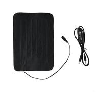 Solaughguy USB Adjustable Heating Pad for Reptiles - 5V 7.5W Pet Warming Mat with 25°C to 50°C Control, PU Leather Safe Design for Small Pets, 22x15.5cm and(S)