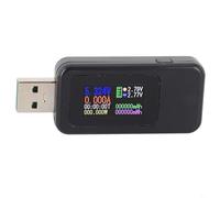 Solaughguy USB Tester 4-30V 0-6.5A Digital Voltmeter Ammeter with Color Display for Charging Devices, Power Meter with IPS LCD Screen and Data Storage Function