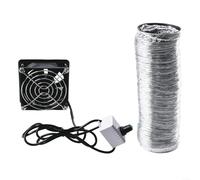 Solaughguy Versatile Fume Extractor Fan USB Powered Adjustable Smoke Absorber With Plastic Ducting For Soldering DIY Workshop Kitchen(Fan plus 6m pipe)