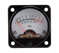 Solaughguy VU Meter with Backlight 45mm Power Meter for Audio Level Testing, DC 12V Driver Board Compatible with DIY Studio Mixer, 47x47mm Panel Size, Yellow or(White)