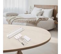 Solaughguy Wall Mount Clothes Drying Rack Foldable Heavy Duty Retractable Clothesline for Laundry, Space-Saving Wall Hanging Rod with High Load Capacity,(I white)