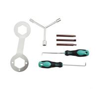 Solaughguy Washing Machine Repair Tool Set 7pcs with Drum Removal Wrench for Disassembly and Installation, Chrome Vanadium Steel Cross Screwdriver, Nut Socket(A)