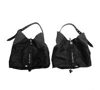 Solaughguy Waterproof Trail Low Gaiters with Elastic Band and Drawstrings for Hiking, Running and Outdoor Activities - Compatible with Shoe Sizes 38-45 in Gray,(Black)