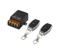 Solaughguy Wireless Remote Control Switch for Industrial Automation, 433 MHz RF Transmitter & Receiver Set, AC 72-220 V, 3000 W Load, IP65 Rated, Pre-Paired with Learning