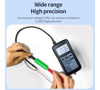 Solaughguy YR1035 Internal Resistance Tester for Lithium Battery 100V EMU with 2000mAh Built-in Battery, 0.01mΩ Resolution, AC Sine Wave Measurement, Compatible with -