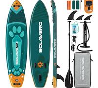 SOLAVERO 11'6" Inflatable Stand Up Paddle Board with Premium SUP Accessories - Extra Wide Stable Design with Non-Slip EVA Deck, SUP Paddleboard for Adults & Youth of All Skill Levels