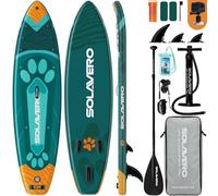SOLAVERO Inflatable Stand Up Paddle Board for Adults, Ultra-Light Sup Board with Accessories Included, 10'6"x33"x6" Wide Paddleboard with 200kg Weight Capacity & Non-Slip EVA Deck for All Skill Levels