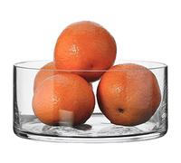 SOLAVIA Clear Glass Small Hand Crafted Round Fruit & Sweet Condiment Bowl H6cm D14cm Bowl Home Kitchen Décor