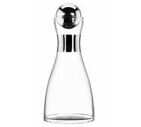 SOLAVIA Glass Wine Water Decanting Carafe and Stopper 1000ml 40oz H25cm Decanter Port Brandy Spirits Kitchen Accessory Dining Hand-Painted Platinum Detail Gift Boxed
