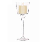 SOLAVIA Tall Stem Glass Candle Holder Bowl Ornament H45cm, Ideal for Home & Weddings Decor, Mother's Day Gift