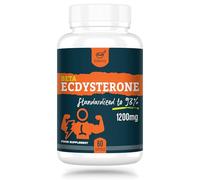 Solavica Beta Ecdysterone Supplement 1200mg Per Serving (60 Capsules)-1 Month Supply-98% Maximum Purity Ecdysterone for Endurance & Muscle Growth