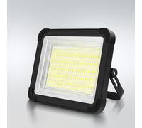 SOLAVN Rechargeable LED Work Light USB-C, Camping Light, Emergency Power-Cut Lighting,IP65 Waterproof, Solar Charging, 5Modes Stepless Dimming, 180° Handle with Hook- Khaki (21 * 16.6 * 6cm)