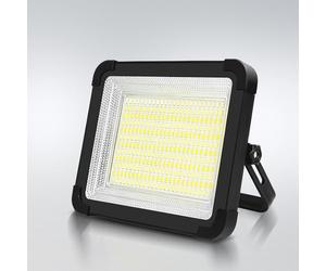 SOLAVN Rechargeable LED Work Light USB-C, Camping Light, Emergency Power-Cut Lighting,IP65 Waterproof, Solar Charging, 5Modes Stepless Dimming, 180° Handle with Hook- Khaki (21 * 16.6 * 6cm)