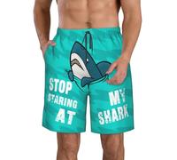 SolAzul Men's Swimming Trunks Funny Beach Board Shorts with Mesh Lining and Pockets Quick Dry, Type-02, Medium