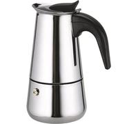 Solazzia Coffee Maker 6 Cup Moka Pot Stainless Steel Percolator coffee pot Espresso Maker, Compatible with Gas, Electric, Ceramic, and Induction stovetops(10 fl oz/300 ml)