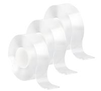 Solbrezeni 3 Rolls Nano Double Sided Sticky Tape, Double Sided Tape Heavy Duty, 9m/29.5FT Long 20mm Wide Strong Clear Double Carpet Sided Tape, Wall Safe Tape for Photos Posters