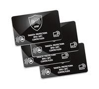 Solbrezeni 4 Pack RFID Blocker, RFID Blocking Card, Credit Card Bank Card Protector, Anti-Theft NFC Card Blocker for Contactless Cards, Ideal for ID Cards, Passport, Wallet Protection