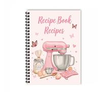 Solbrezeni A5 Blank Recipe Book for Own Recipes, Spiral Recipe Notebook with Conversion Chart, Personalised Recipe Journal 100 Pages, Empty Cookbook Recipe Book for Home Cooks Bakers and Food Lovers