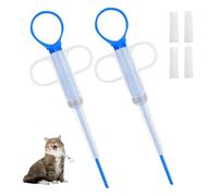 Solbrezeni Cat Pill Pockets 2 Pieces Pet Pill Plunger Popper for Small Cats Dogs Pill Gun Dispenser Shooter Soft Tip Tablet Syringe Pusher Animal Medicine Feeder for Feeding Accessories