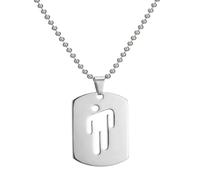 Solbrezeni Hip Hop Bad Guy Villain Necklace Stainless Steel 50cm Chains