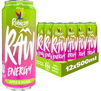 Sold by Kandy Collection Rubicon RAW 12 Pack Apple & Guava 500ml Energy Drink