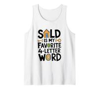 Sold is My Favorite Four Letter Word, Real Estate Agent Tank Top